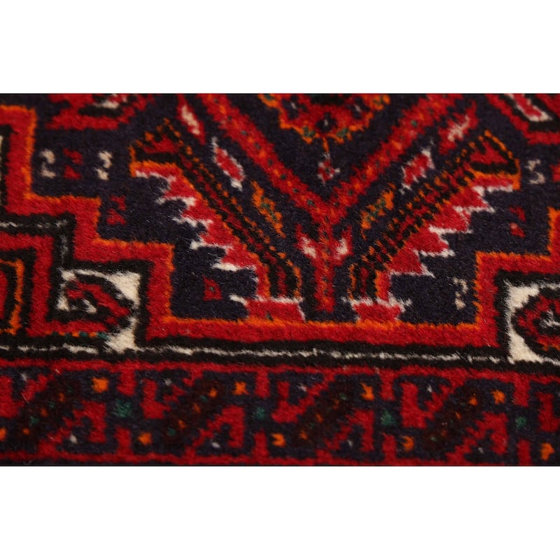 ECARPETGALLERY Hand-knotted Teimani Red Wool Rug - 3'0 x 5'0