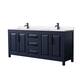 Option Dark Blue / White Quartz Top / Matte Black
