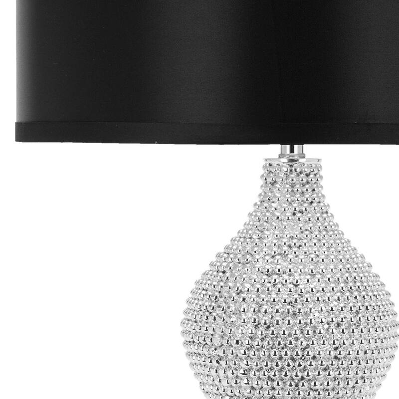 SAFAVIEH Lighting Karri 24 Inch Silver Beaded Table Lamp (Set of 2) - 14Wx14Dx25H