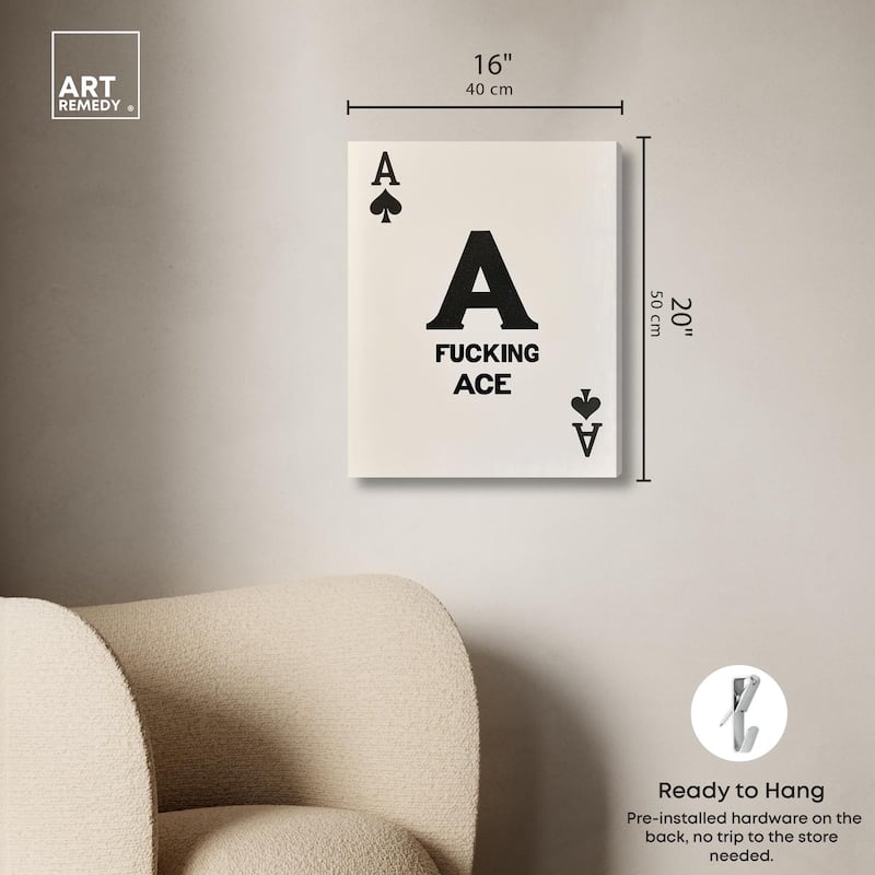 Ace Canvas by Art Remedy, Gallery Wrapped