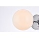 preview thumbnail 13 of 26, Miko Six inch Dual Flush Mount and Bath Sconce with Frosted Glass