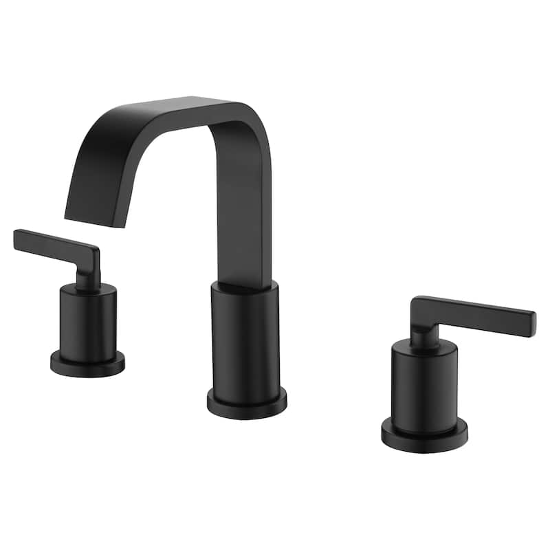 Ultra Faucets Ardua Collection Two-Handle Widespread Lavatory Faucet - Matte Black UF56707