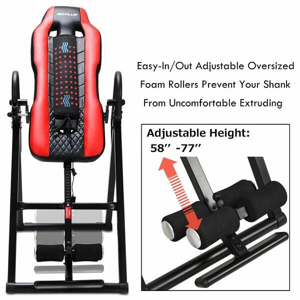 Shop Goplus Heat Massage Therapeutic Inversion Table Comfort