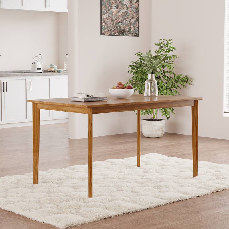 HOMEFUN Solid Wood Multi-function Modern Rectangular Dining Table for Dining Room,Kitchen - Wood