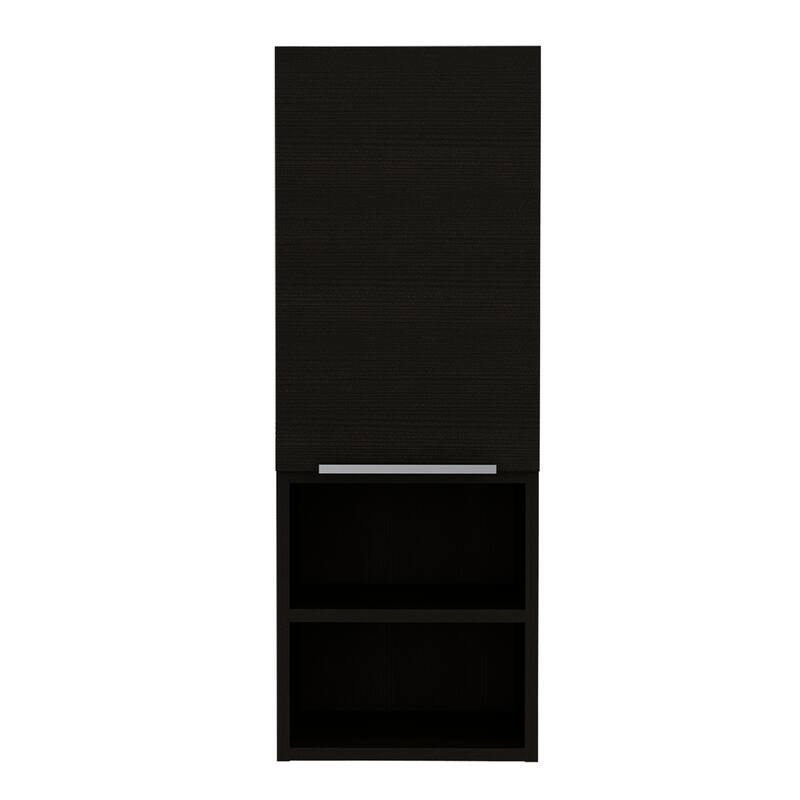 Mila Bathroom Cabinet, Two Internal Shelves, Two External Shelves, Single Door -White