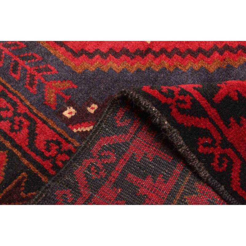 ECARPETGALLERY Hand-knotted Teimani Dark Navy Wool Rug - 3'4 x 5'7