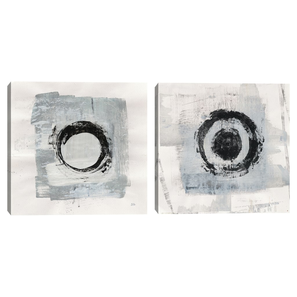 Zen Circle I, Zen Circle II by Melissa Averinos Canvas Art Prints