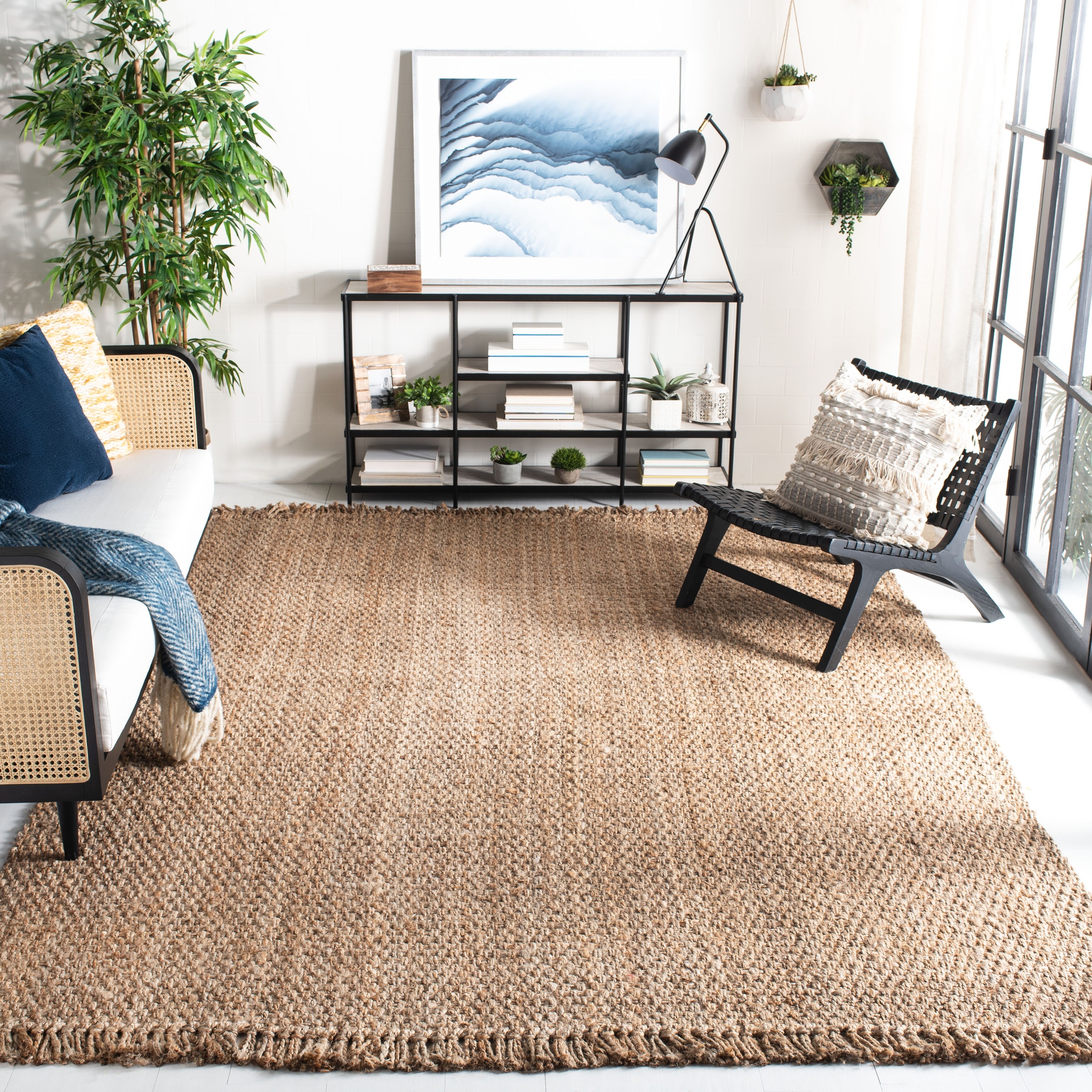 Safavieh Handmade Natural Fiber Cove Jute Rug With Fringe Safavieh Handmade Natural Fiber