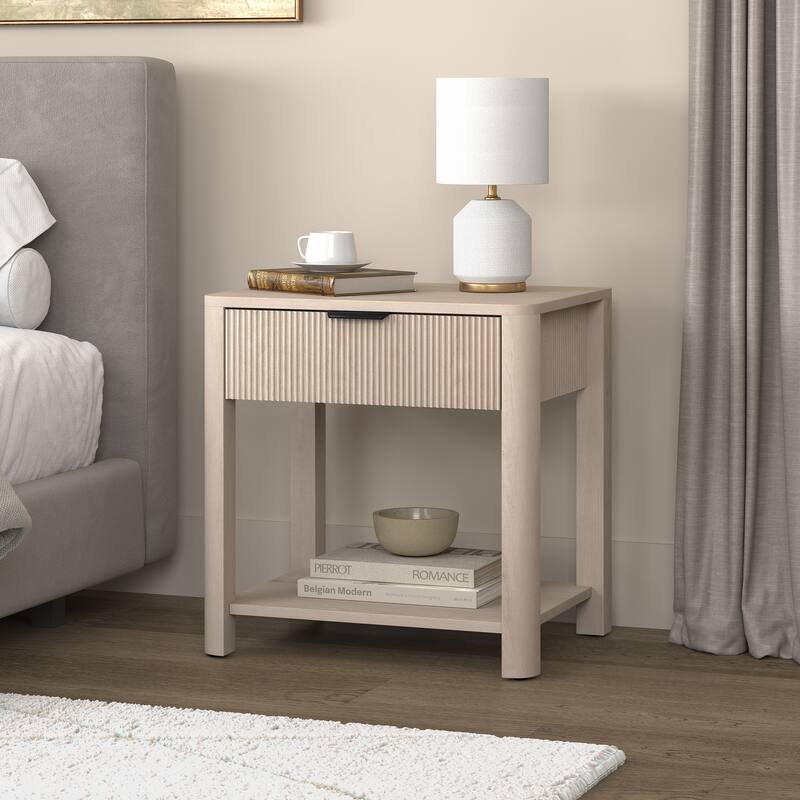 Pomona 24" Wide Rectangular Fluted Nightstand