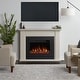 preview thumbnail 1 of 10, Tejon 52" Slim Electric Fireplace in Bone White by Real Flame