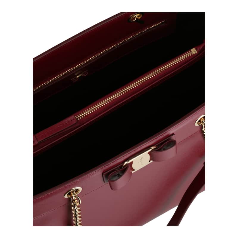 Ferragamo Vara Bow Smooth Leather Tote