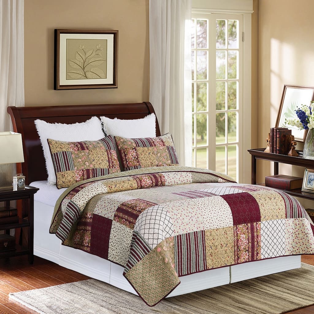 Arlo Cotton Patchwork Quilt Set