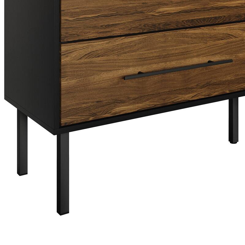 CraftPorch Mid-Century 4-pieces Wooden Bedroom Set