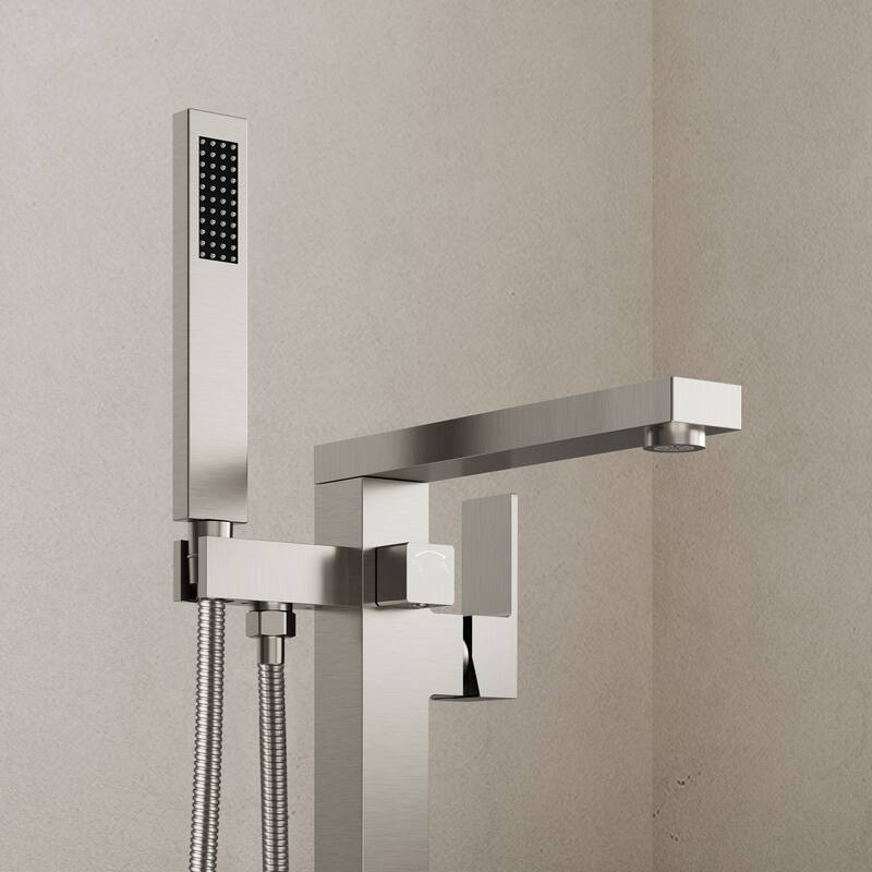 Single-Handle Claw Foot Freestanding Tub Faucet With Hand Shower