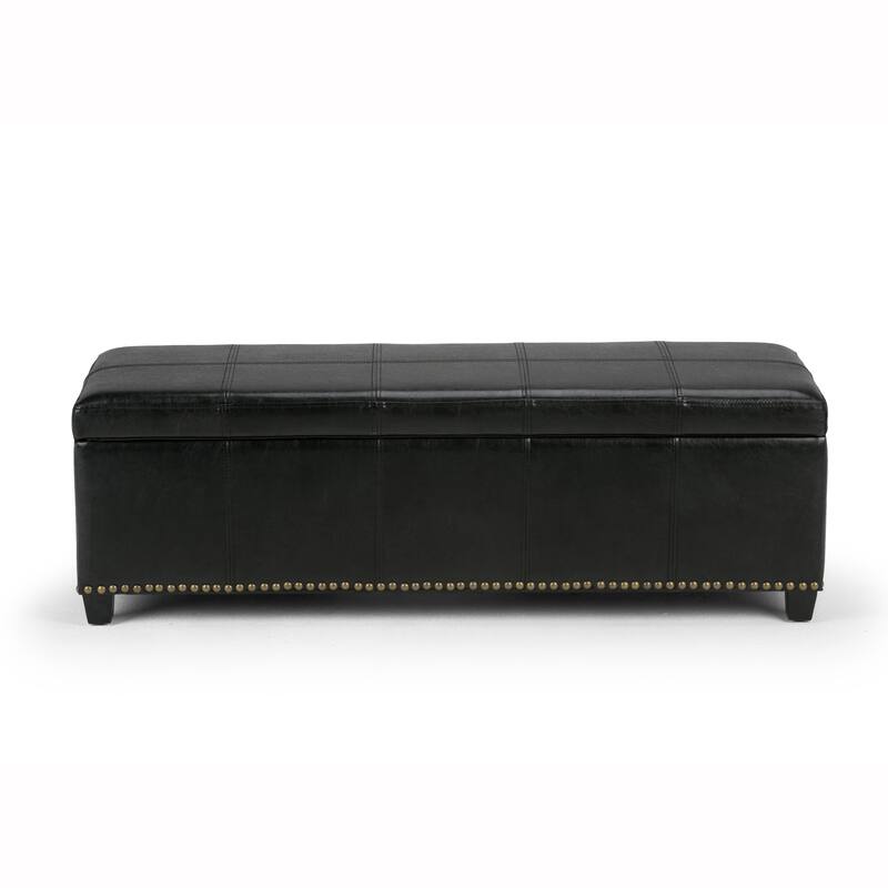 WYNDENHALL Stanford Upholstered Storage Ottoman