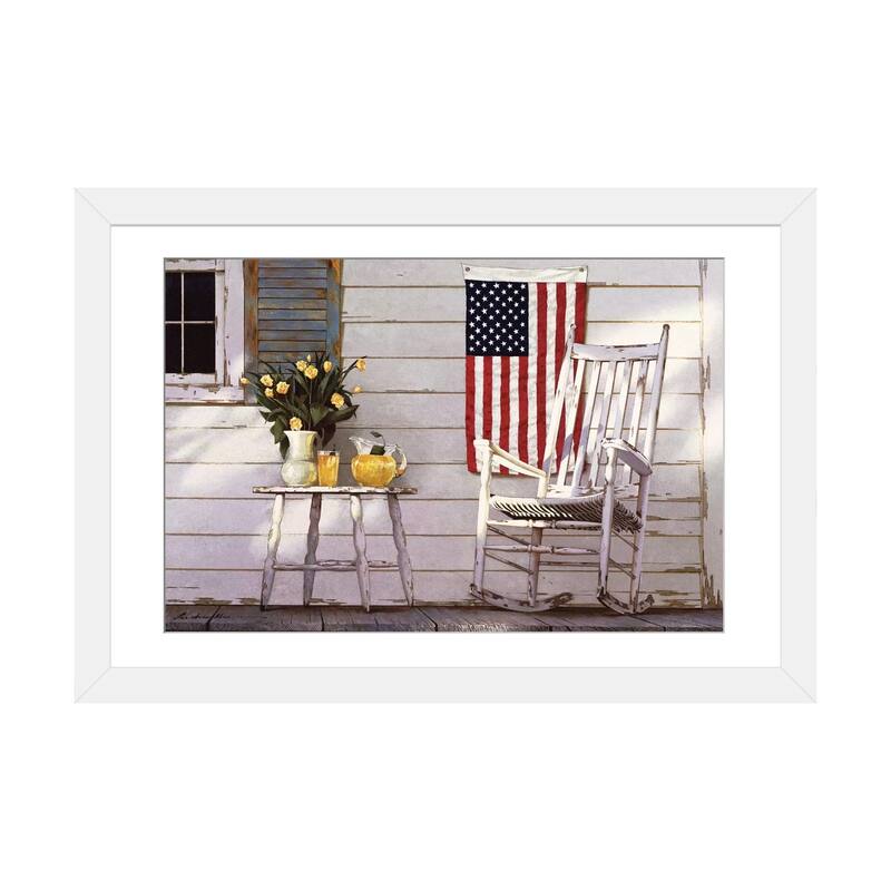 iCanvas "Fourth Of July" by Zhen-Huan Lu - White - 16x24x1