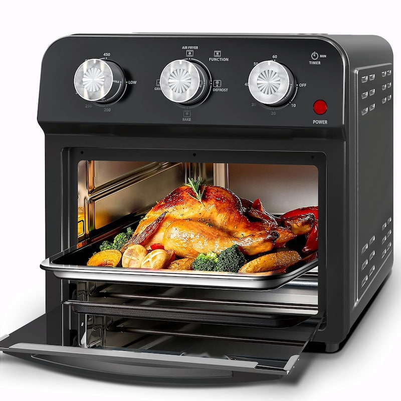 12.5 Quart Air Fryer Convection Toaster Oven, 1500W, 4 Cooking Modes, 7-in-1 Multifunction