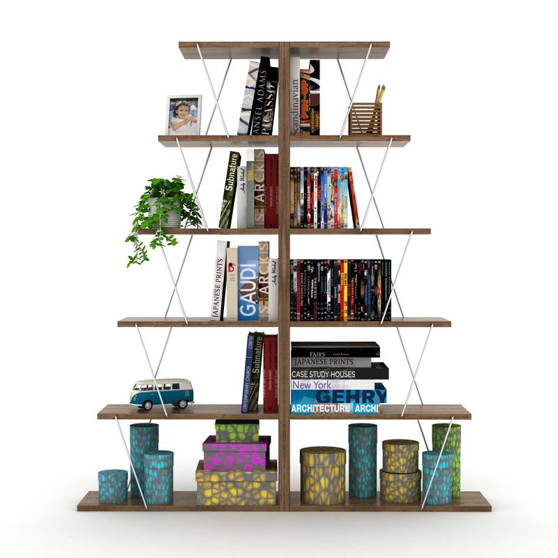 Bangles 57'' H x 25'' W Ladder Bookcase