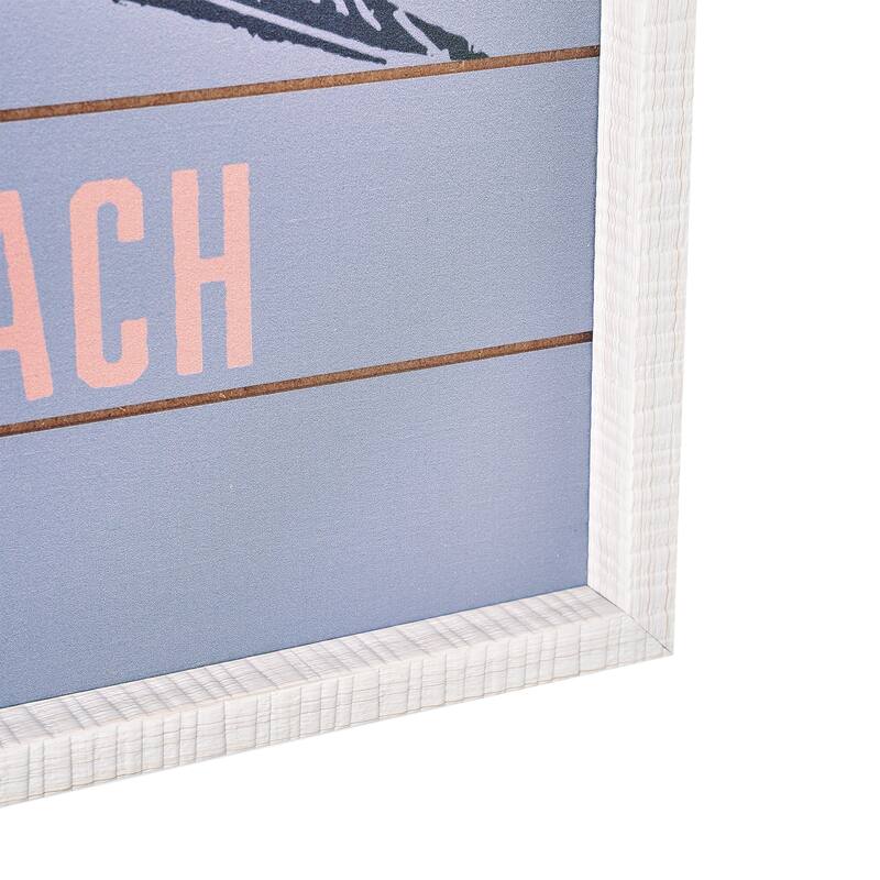 Kona Coast by Reyn Spooner Framed Waikiki Beach Printed Veneer Wall Art