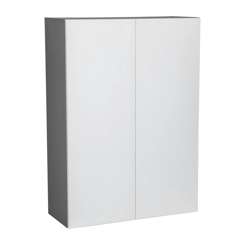 27" x 42" Wall Cabinet-Double Door-Grey - 27 x 42 x 12 - Off-White