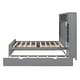 preview thumbnail 100 of 105, Modern Platform Bed with Integrated Cabinet, Trundle Bed and Drawers
