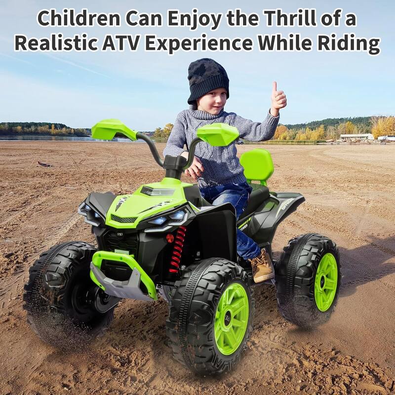 2-Seater Kids Ride-On ATV, 24V Electric Quad 4 Wheeler with 800W Motors