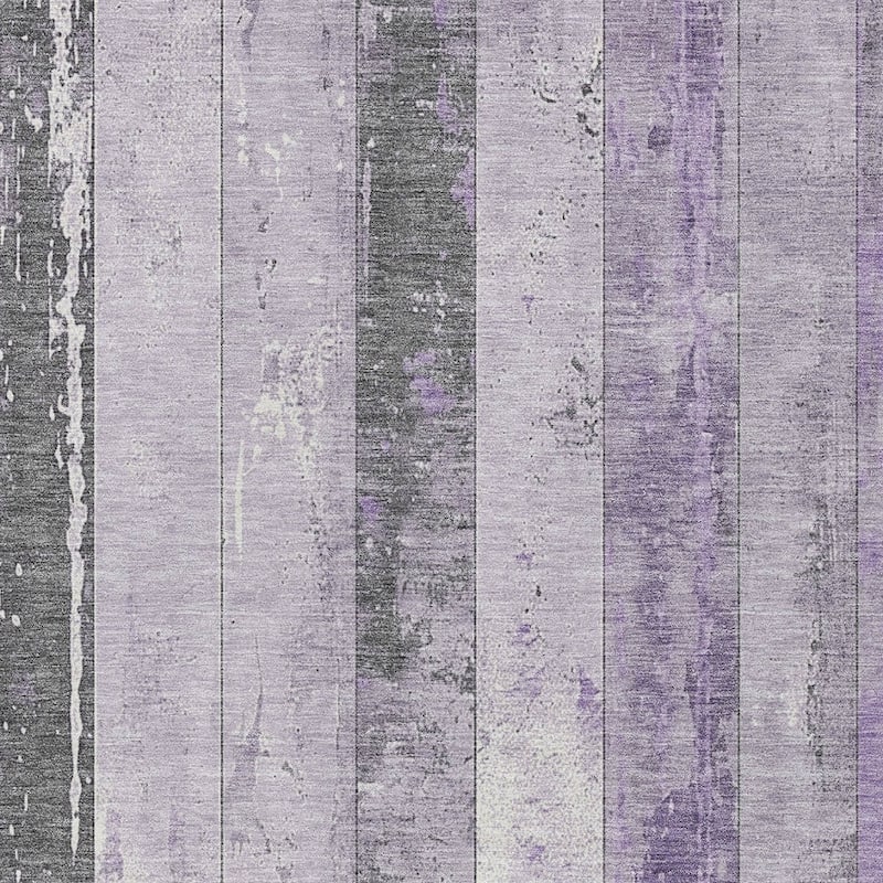 HomeRoots Striped Transitional Rectangle Outdoor Rug