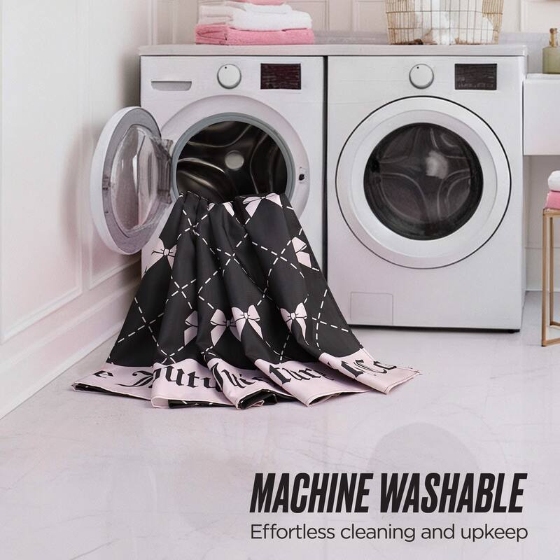 Juicy Couture 13-Piece Shower Curtain and Hooks Set