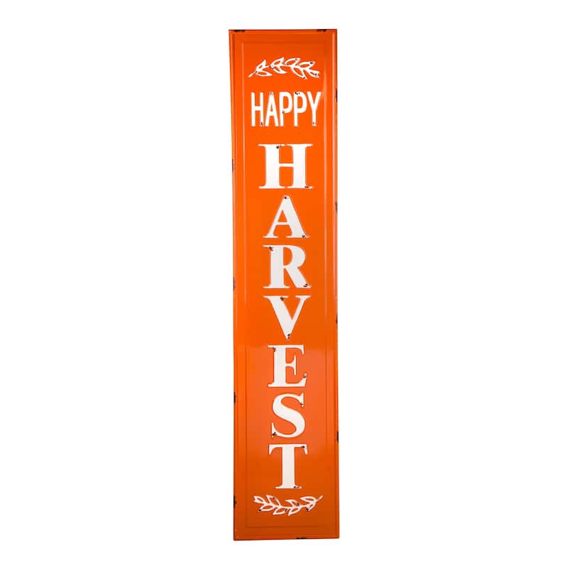 Glitzhome Thanksgiving Wooden Scarecrow Porch Sign Decor