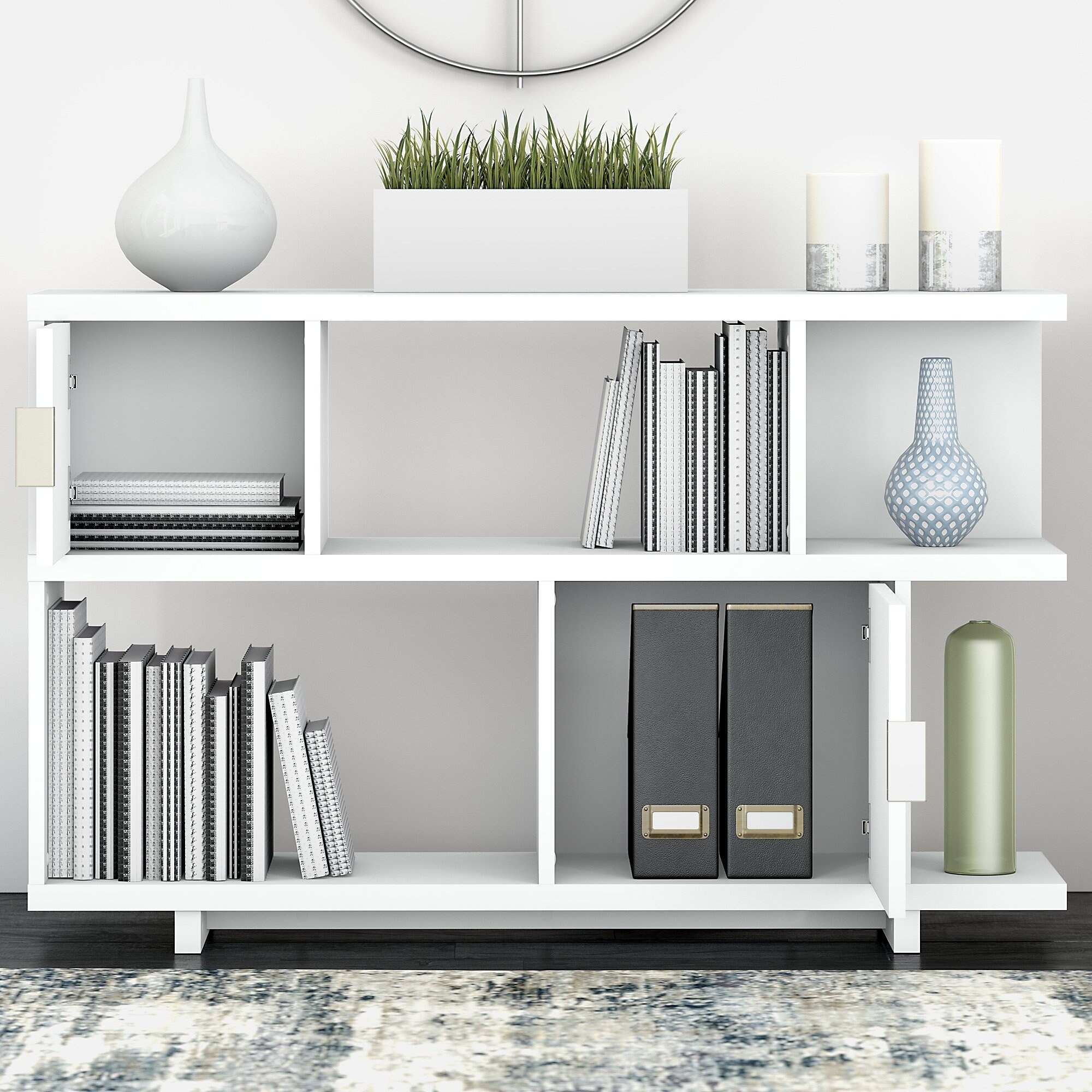 Madison Avenue Low Geometric Bookcase fromHome