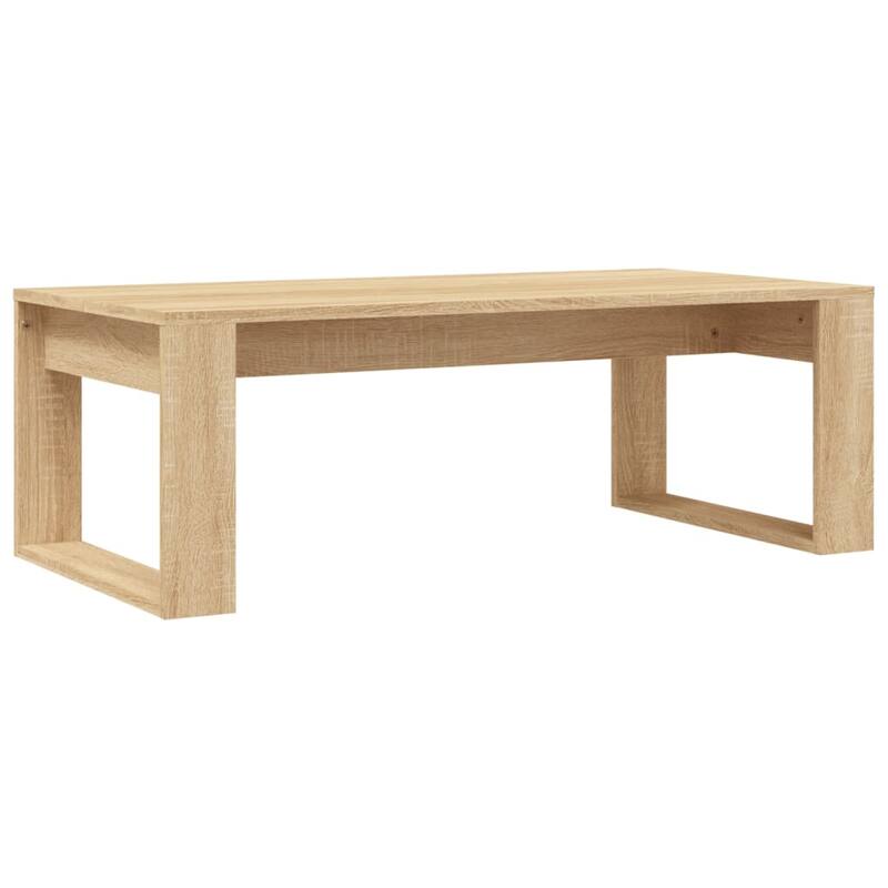 vidaXL Coffee Table Sonoma Oak Engineered Wood 40.2 x 19.7 x 13.8 in - 19.7 x 40.2 x 13.8