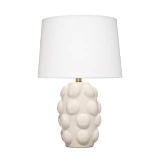 Alden Decor Terra Ceramic Table Lamp with Linen Shade