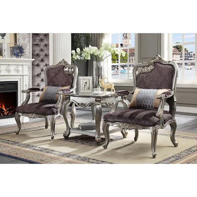 Grey Solid Wood End Table with Shelf 27x27 Square Matte Finish Side Table for Living Room - 27”L x 27”W x 24”H