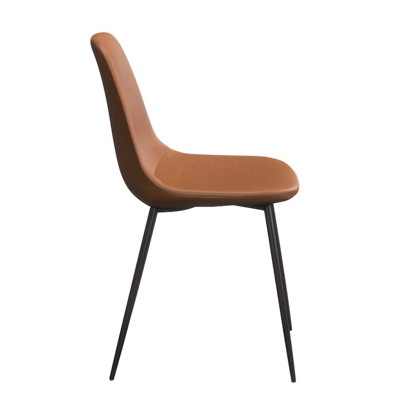 Maxine Vegan Leather Side Chairs (Set of 2)