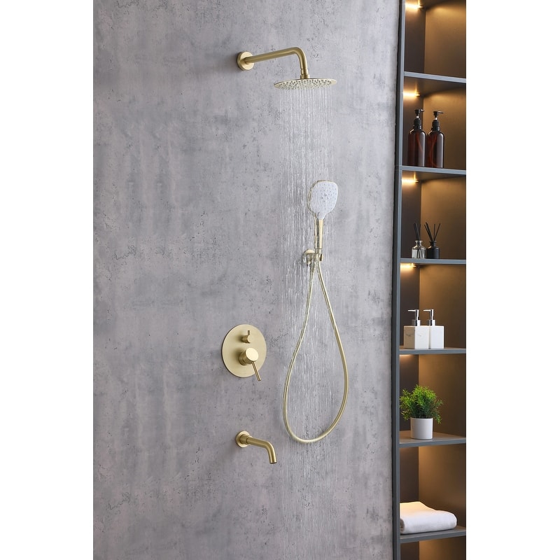 Indigo Home Complete Shower and Tub Faucet with Rough-in Valve