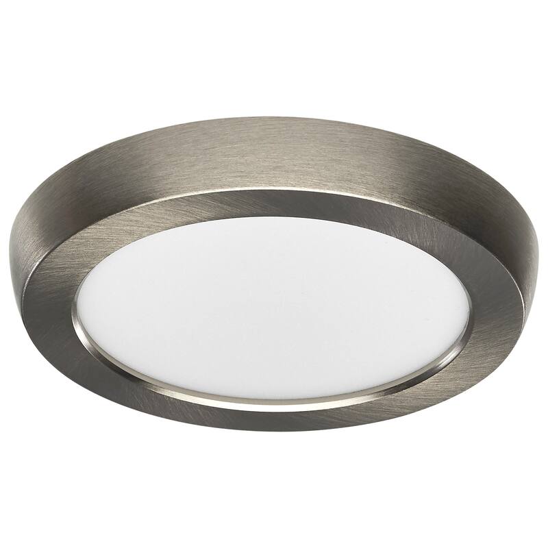 Blink Pro 9W 5in LED Fixture CCT Selectable Round Shape Brushed Nickel Finish 120V - Brushed Nickel