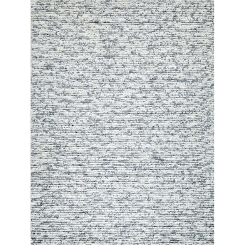 EXQUISITE RUGS Kaza Hand-loomed New Zealand Wool Ivory/Light Grey Area Rug.