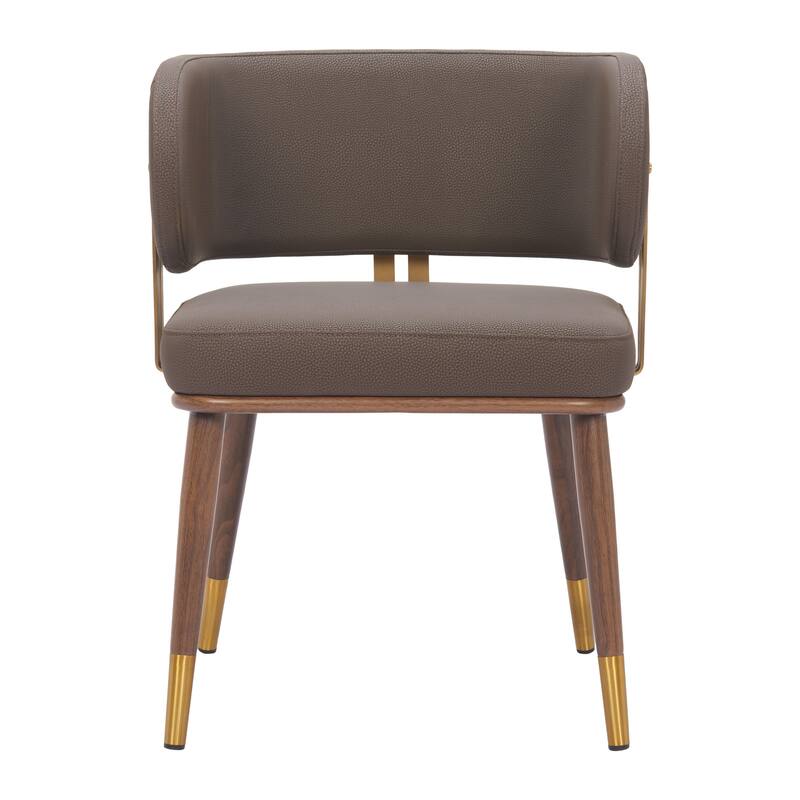 Brew Dining Chair Brown & Walnut