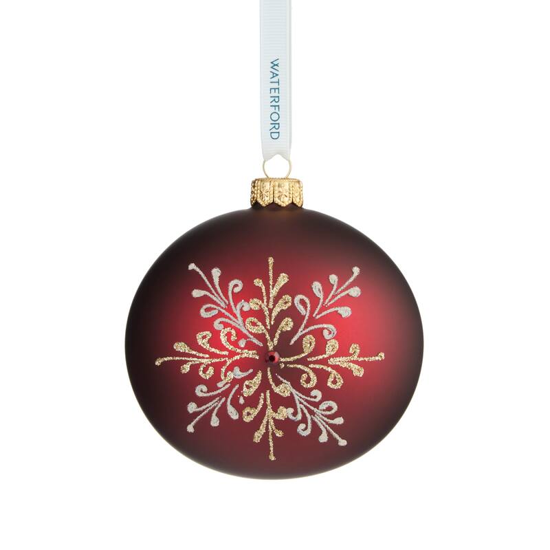 Waterford Holiday Heirlooms Ember Laurel Bauble