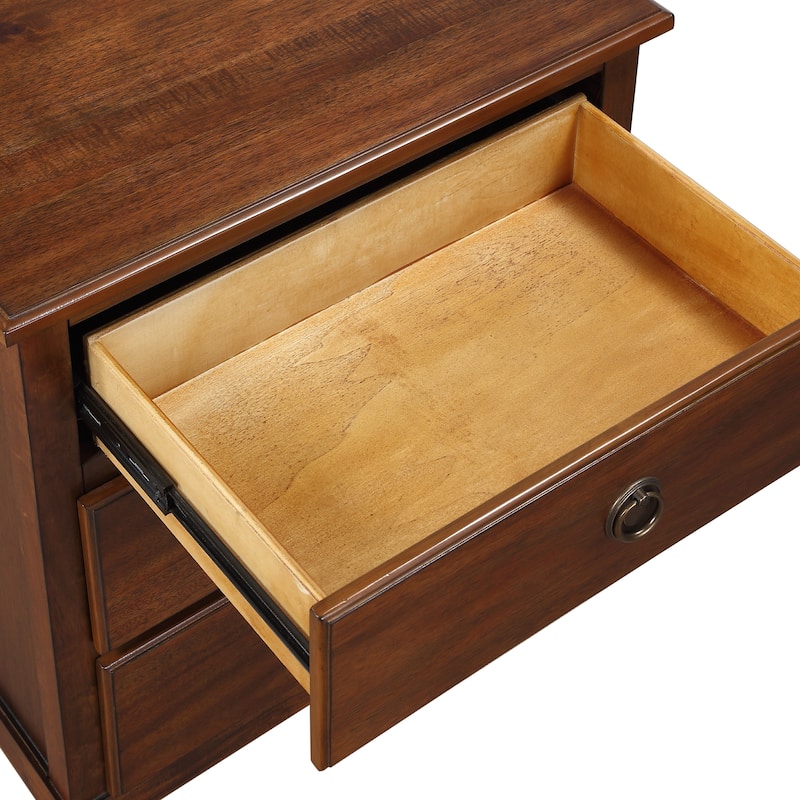Canfield Brown 3-drawer Nightstand by Greyson Living