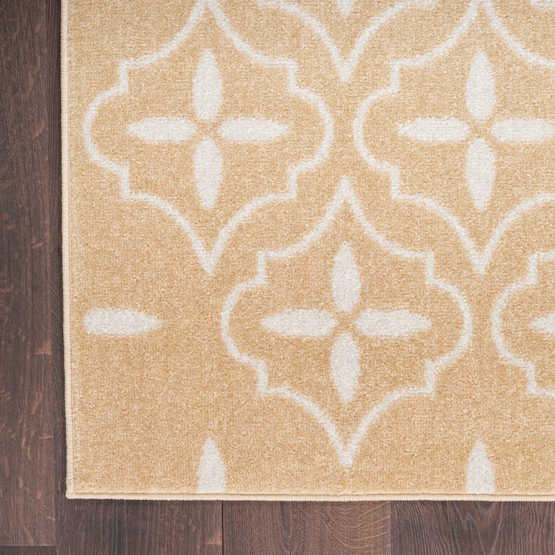 Nourison Essentials Indoor/Outdoor Moroccan Area Rug - 6' x 9' - Beige/Ivory