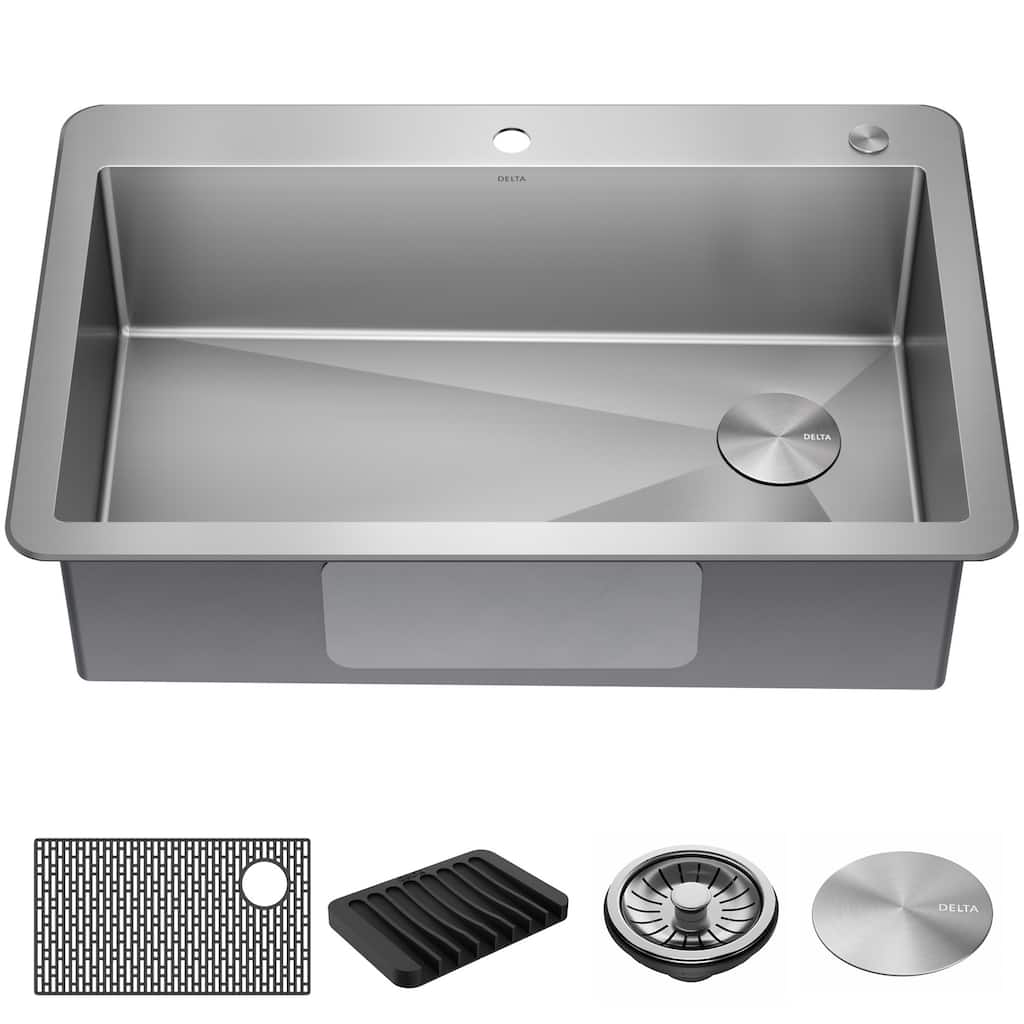 Delta 952138-T33S Marca 33" Undermount Single Basin Stainless Steel