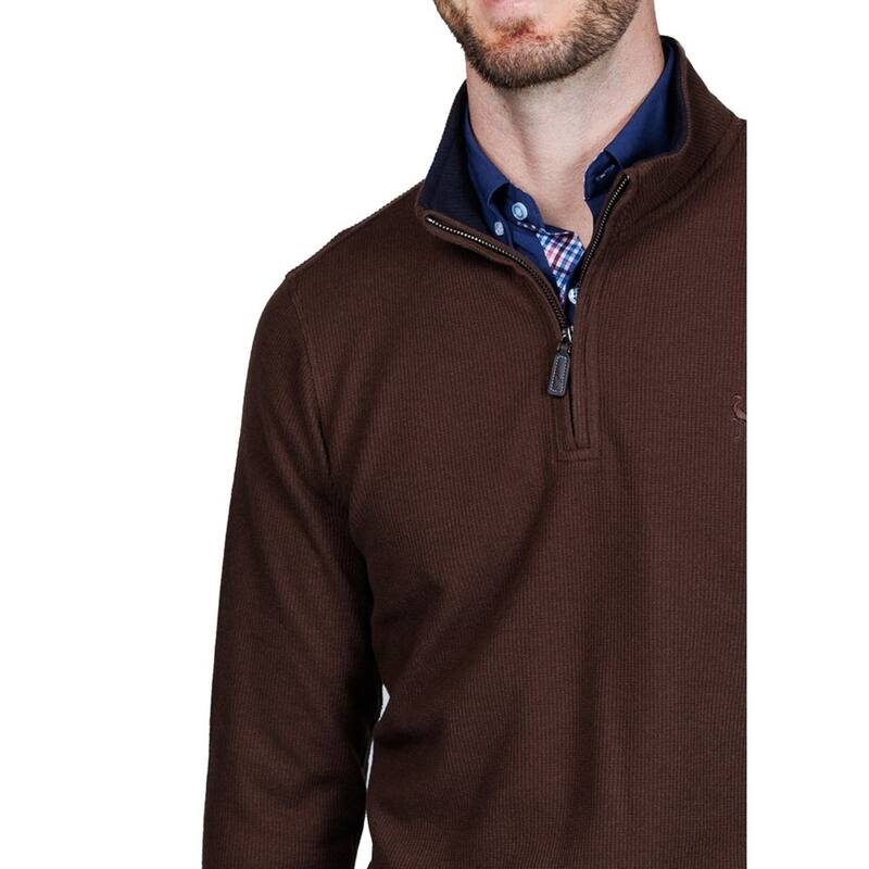 Tailorbyrd Men's Cozy Knit Quarter Zip Pullover