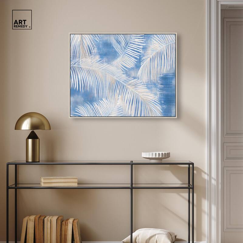 Sky Palm Silhouettes Canvas by Art Remedy
