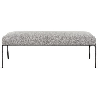 Uttermost Jacobsen Modern Gray Bench - 56"W X 20"H X 19"D
