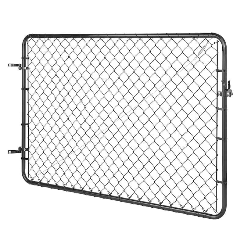 Galvanized Steel Chain Link Gate for Outdoor Yard and Garden