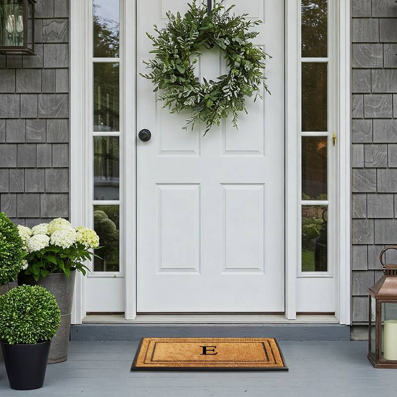 A1HC Natural Coir & Rubber Door Mat, Heavy Duty, Dirt Trapping, Long-Lasting Entrance Doormats,Thick & Durable Outdoor Entry Mat