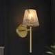 preview thumbnail 5 of 7, Acroma 1-light Modern Glam Gold Wall Sconce Bathroom Wallchiere