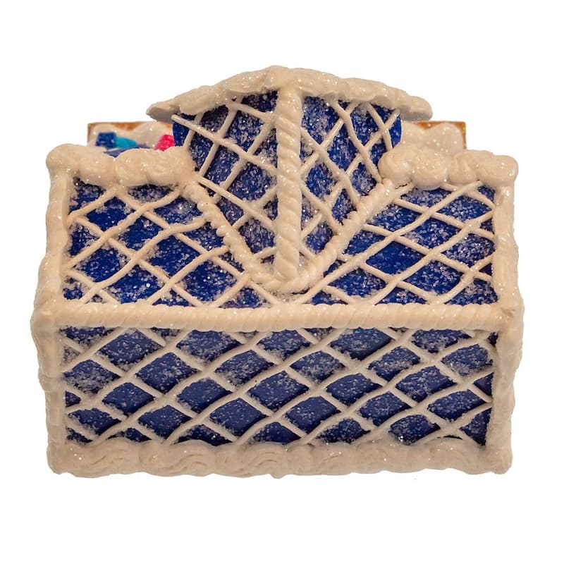 Kurt Adler 4-Inch Clay Dough Hanukkah LED House Table Piece