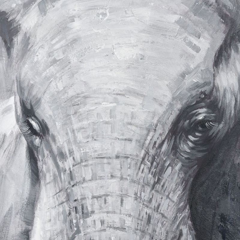 Elk Home Legendary Gray Fabric 39.5 Inch Wide Wall Art